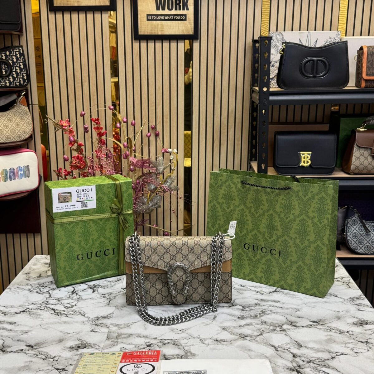 GUCCIGG DIONYSUS SUPREME CANVAS PREMIUM BAG WITH OG BOX AND CARRY BAG