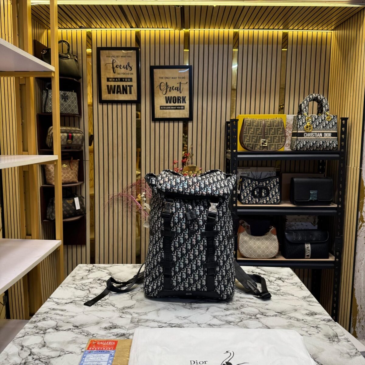 CHRISTIAN DIOR EXPLORER BAGPACK OBLIQUE JACQUARD