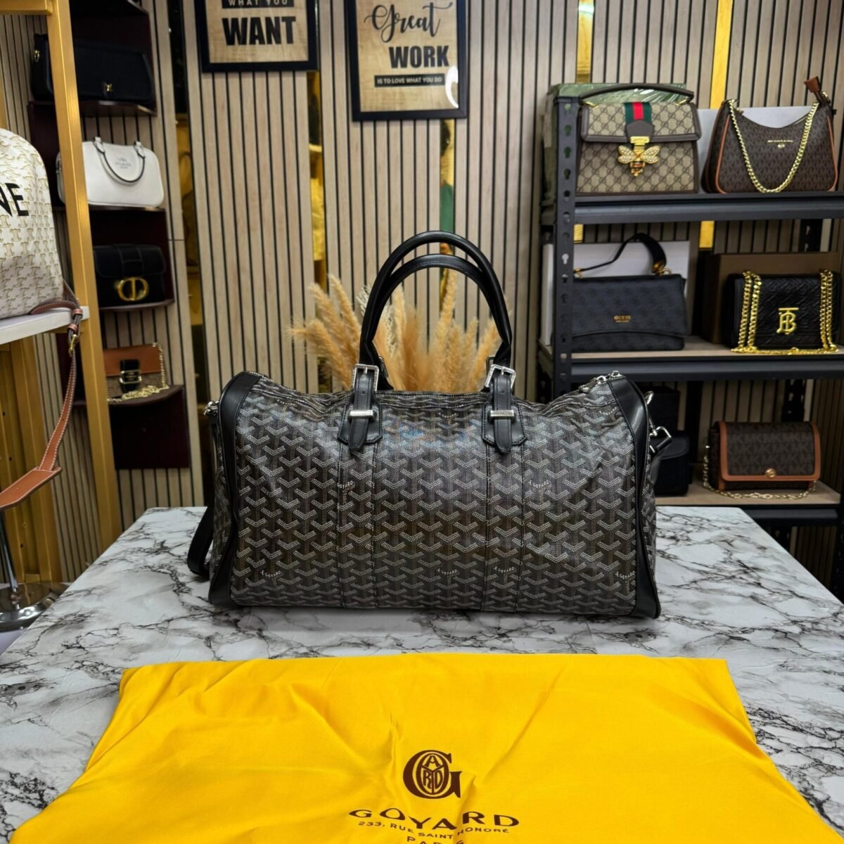 GOYARD PREMIUM DUFFLE BAG WITH DUST BAG PACKING