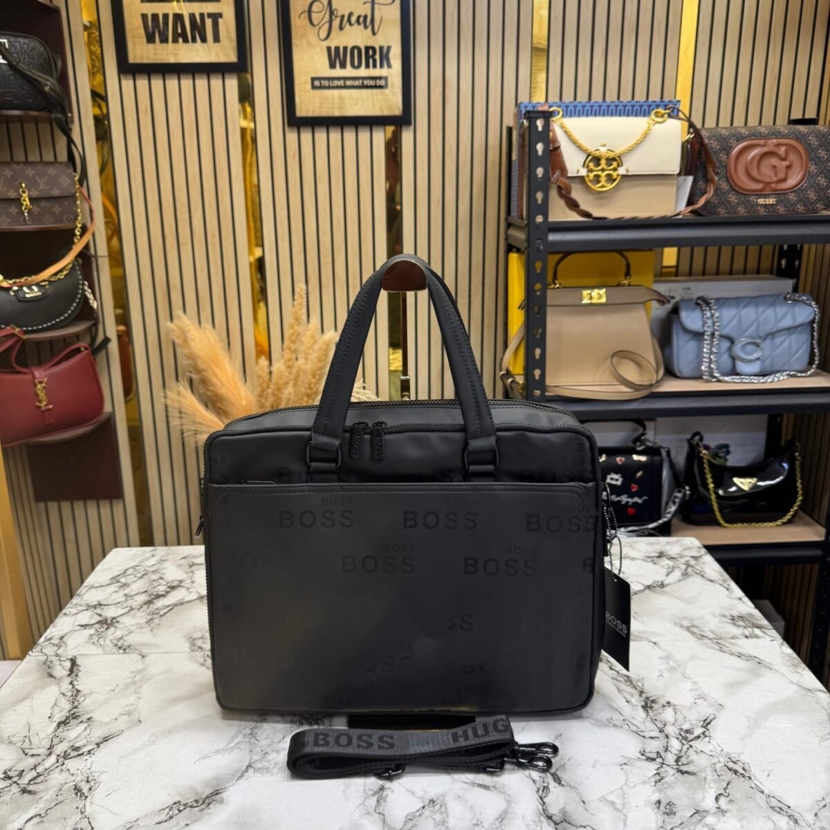 HUGO BOSS LAPTOP BAG