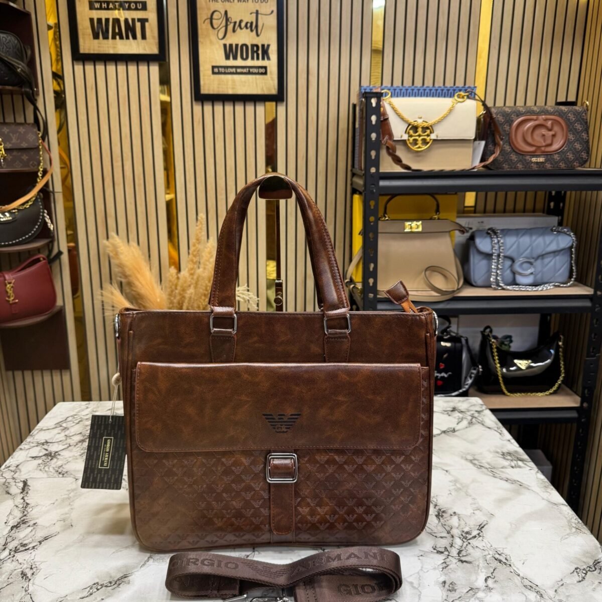 ARMANI LAPTOP BAG